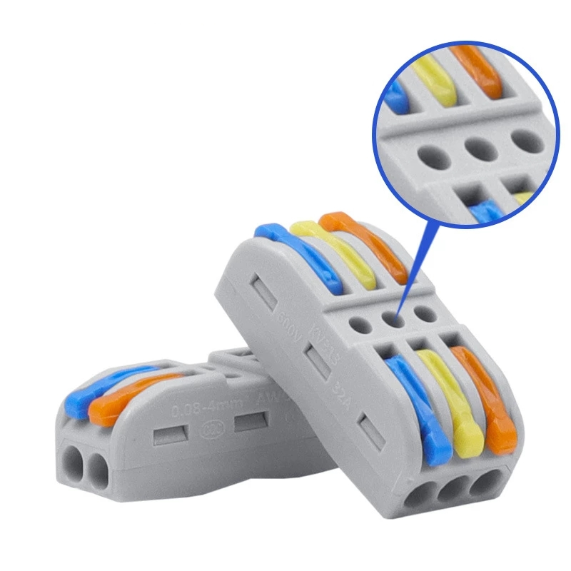 Find LUSTREON KV212 Mini Fast Wire Connector Universal Wiring Cable Connector Push-in Conductor Terminal Block for Sale on Gipsybee.com with cryptocurrencies