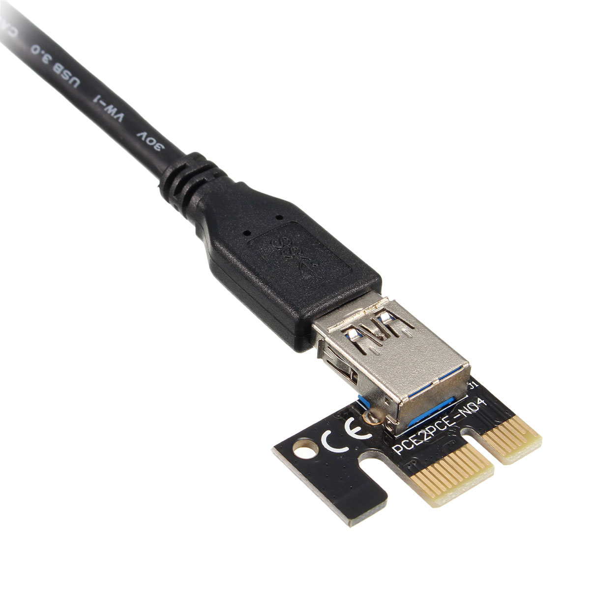 Find 1X to 16X PCI E Graphics Card Extension Cable USB 3 0 Expansion Card Power Supply with SATA Cable for Sale on Gipsybee.com with cryptocurrencies