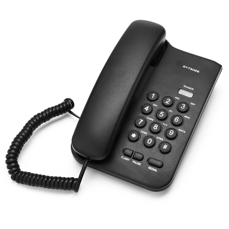 Find Corded Home Desk Desktop Call Center Wall Mount Phone Telephone Handset Black for Sale on Gipsybee.com with cryptocurrencies