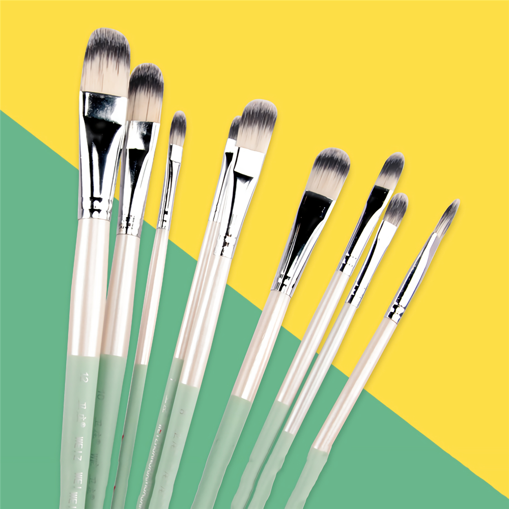 Find 6/12PCS Watercolor Gouache Paint Brushes Set Different Shape Round Pointed Tip Nylon Hair Painting Brush Set Stationery Painting Art Supplies for Sale on Gipsybee.com with cryptocurrencies