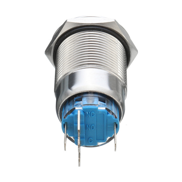 Find 12V 5 Pin 19mm Led Light Stainless Steel Push Button Momentary Switch Sliver for Sale on Gipsybee.com with cryptocurrencies