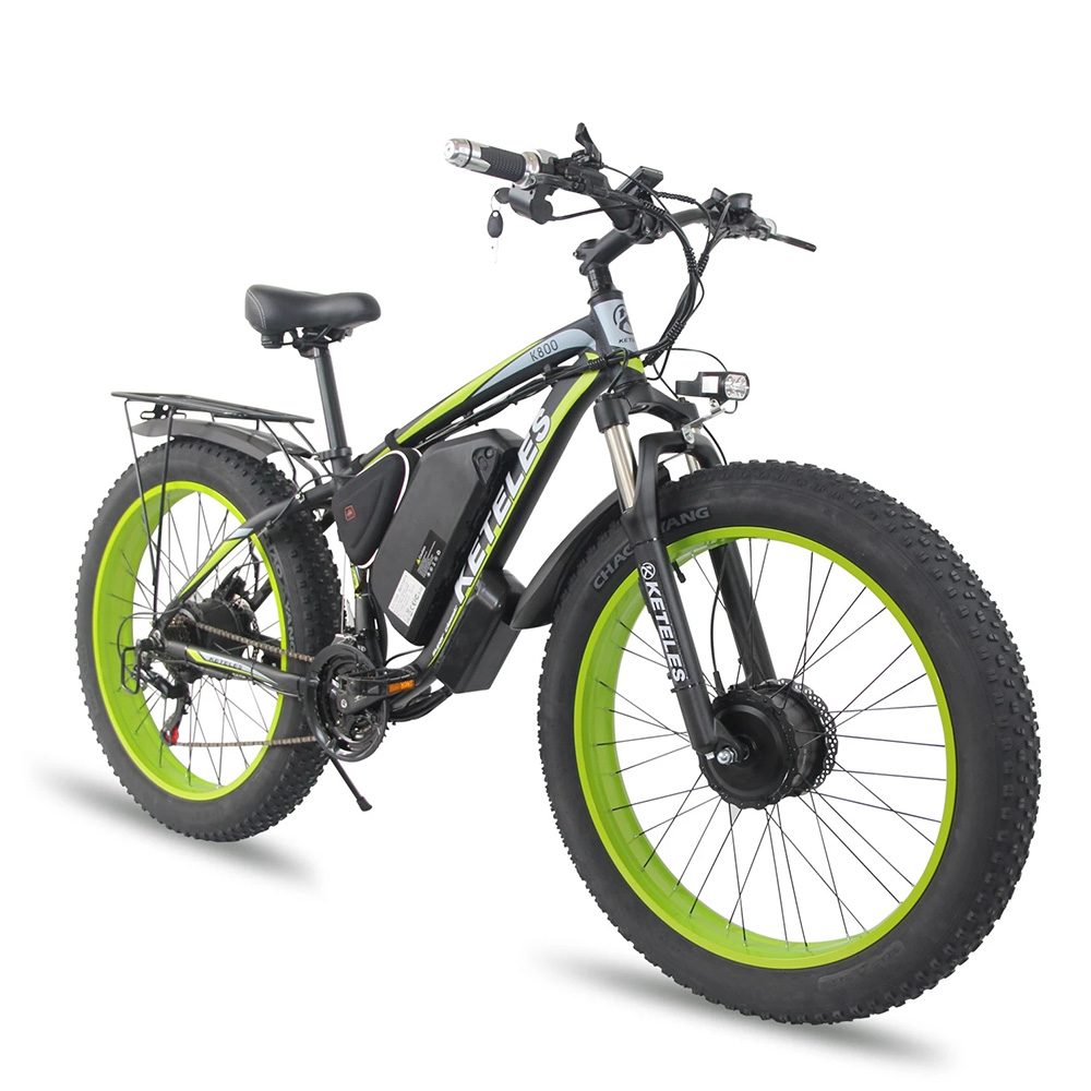 Find [EU DIRECT] KETELES K800 1000W*2 48V 23Ah Electric Bicycle Dual Motor 26*4.0 Fat Inch Tire 70km Mileage Range 200kg Max Load Electric Bike for Sale on Gipsybee.com with cryptocurrencies