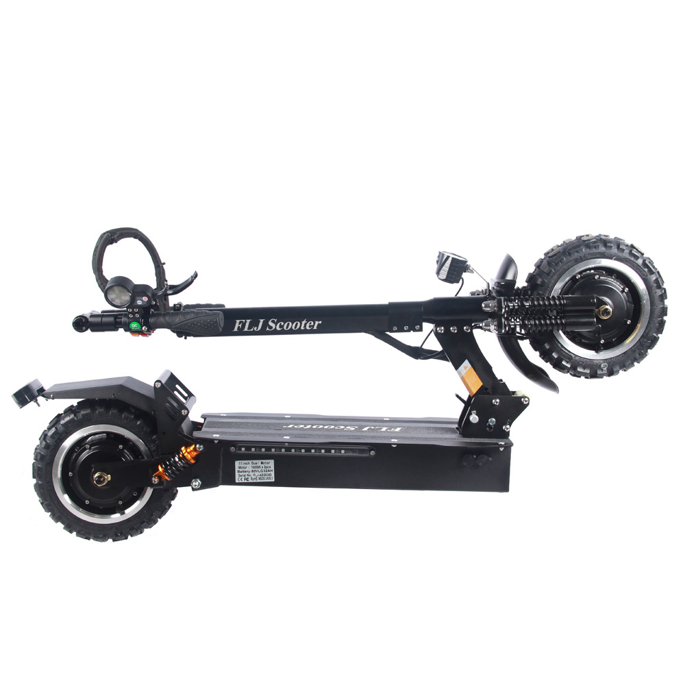 Find EU Direct FLJ T113 35Ah 60V 3200W 11 Inches Tires Folding Electric Scooter 65km/h Top Speed 100 120KM Mileage Range Electric Scooter Vehicle for Sale on Gipsybee.com with cryptocurrencies