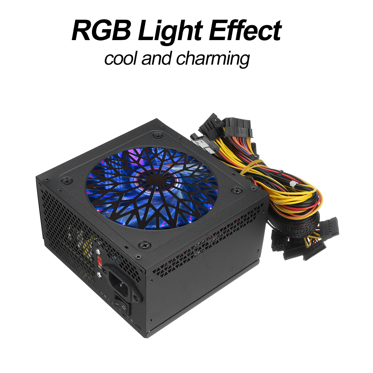 Find 1000W PSU PC Power Supply Unit Passive RGB 12cm Quiet Fan ATX PCI-E SATA PFC for Sale on Gipsybee.com with cryptocurrencies