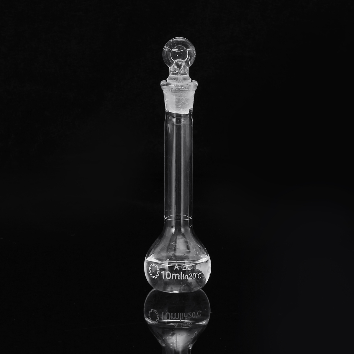 Find 10mL Clear Glass Volumetric Flask w/ Glass Stopper Lab Chemistry Glassware for Sale on Gipsybee.com with cryptocurrencies