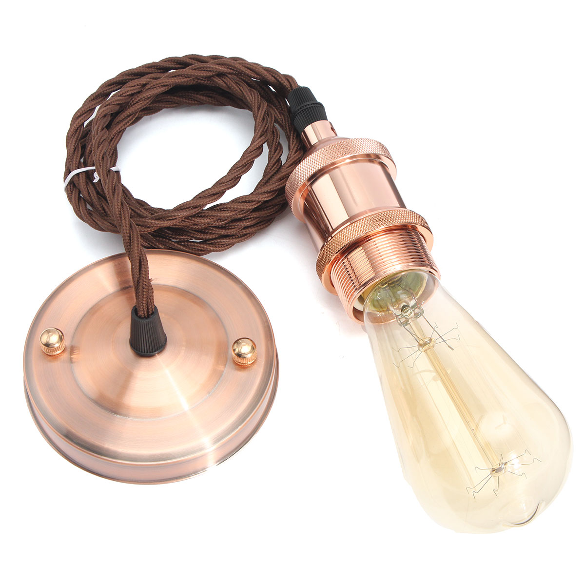 Find KINGSO 110V-220V 600W Vintage Lamp Holder Ceiling Canopy and Copper Socket with 2M Wire for Sale on Gipsybee.com with cryptocurrencies
