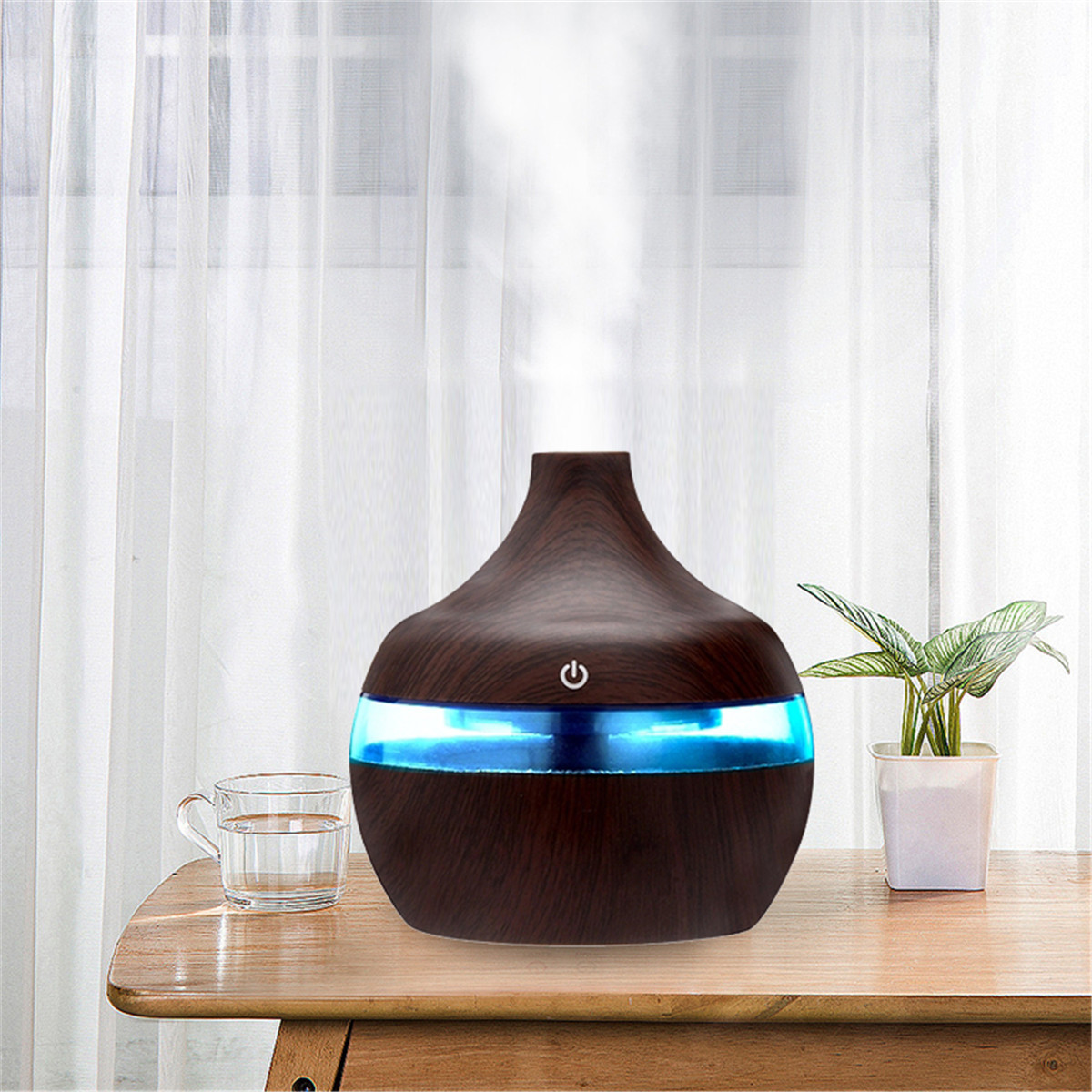 300ml Electric Ultrasonic Air Mist Humidifier Purifier Aroma Diffuser 7 Colors LED USB Charging for Bedroom Home Car Office 10