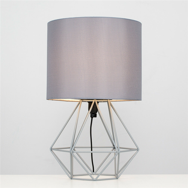 Find Hollowed Out Modern Desk Lamp Bedroom Bedside Geometric Table Lamp With Shade for Sale on Gipsybee.com with cryptocurrencies