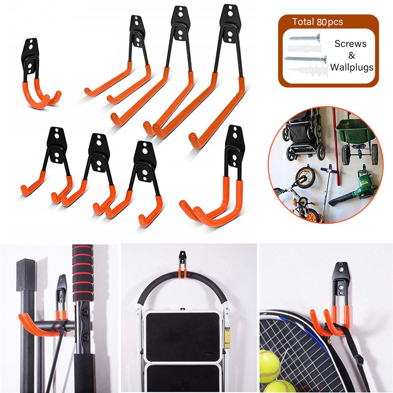 Find 10 Pack Wall Mounted Garage Hooks Set Workshop Garden Tools Storage Organizer for Sale on Gipsybee.com with cryptocurrencies