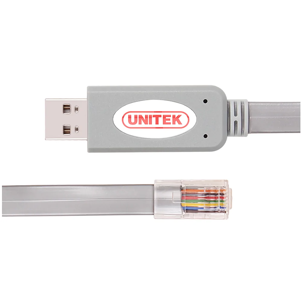 Find UNITEK Y SP02001 USB Console Cable 1 8m USB to Rj45 Console Cable Serial Debugging Line Connector for Sale on Gipsybee.com