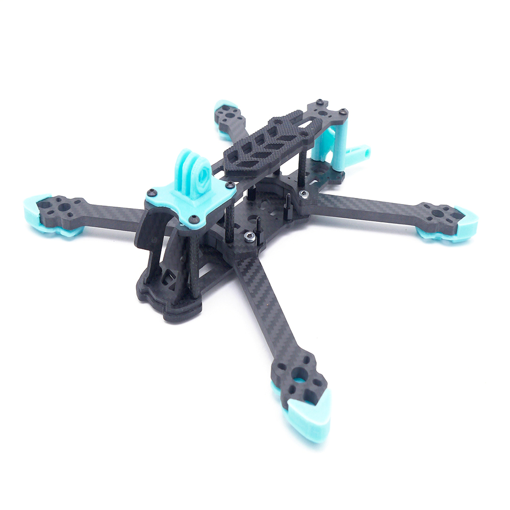 Fonsterfpv Dolphin 5/7 Inch Frame Kit w/ 3D Printed Mount Compatible VISTA Air Unit for RC Drone FPV Racing 1