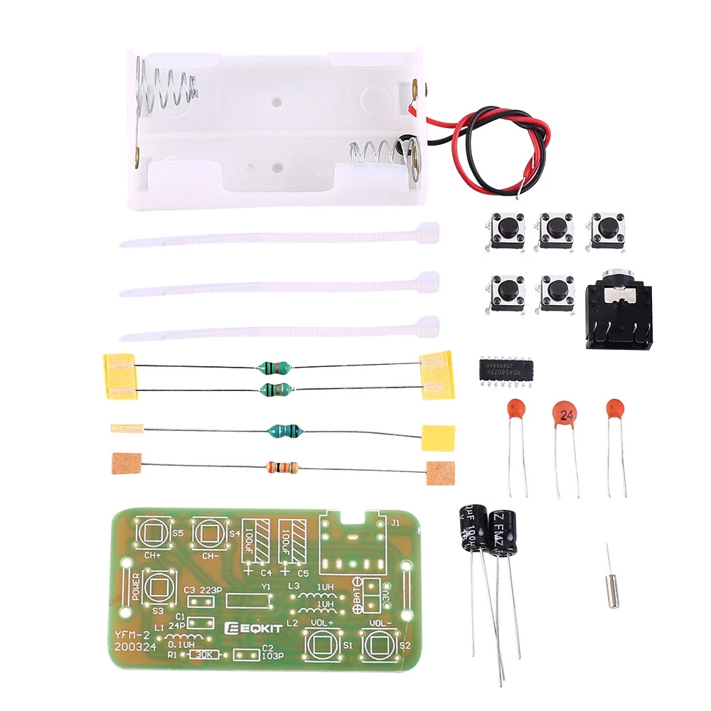 Find 88-108MHz DIY Kit FM Radio Transmitter and Receiver Module Frequency Modulation Stereo Receiving PCB Circuit Board for Sale on Gipsybee.com with cryptocurrencies