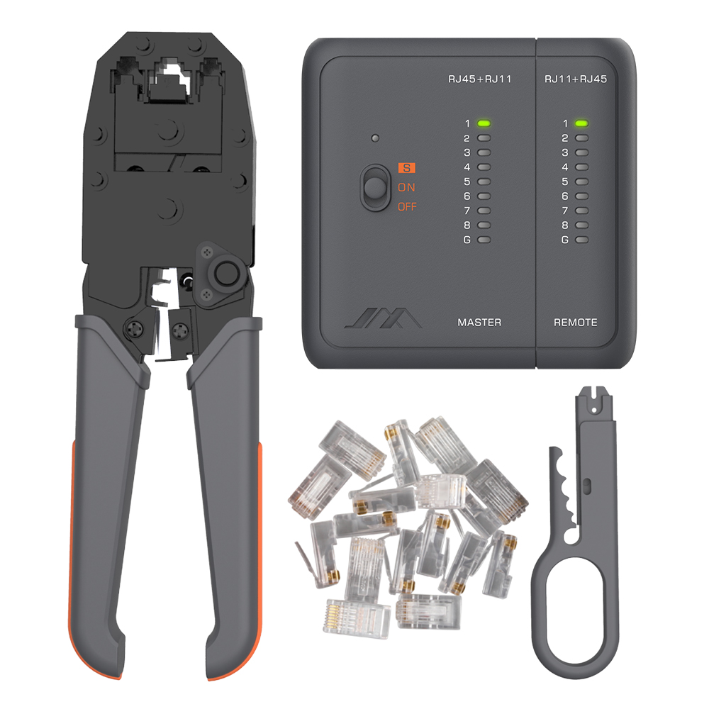 Find JIMI GTW5N Network Cable Pliers 5 In 1 Rj45 Crimp Tool Pass Through Modular CAT6 Lan Tester Set for Sale on Gipsybee.com with cryptocurrencies