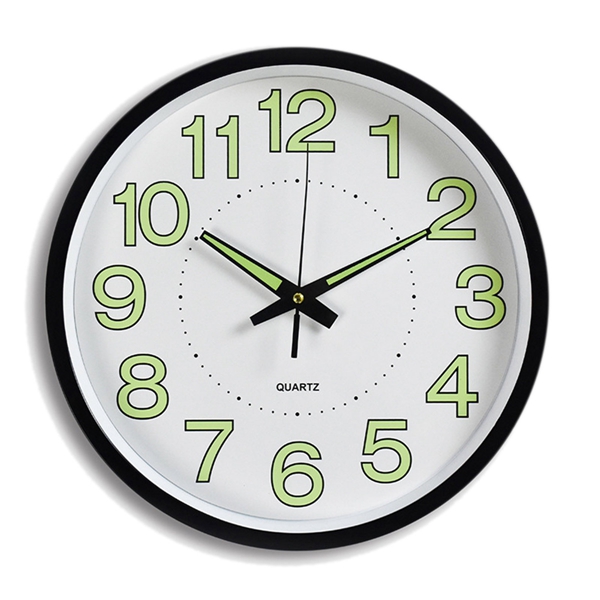 Find 12 12 Inch Luminous Wall Clock Glow In The Dark Silent Quartz Indoor/Outdoor Green Noctilucent for Sale on Gipsybee.com with cryptocurrencies
