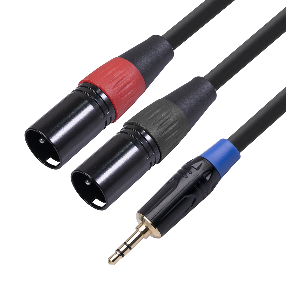 Find REXLIS 3 5mm TRS to Dual XLR Male Audio Cable 1 to 2 Stereo Audio Adapter Cable Splitter Cable Connectors for Sale on Gipsybee.com with cryptocurrencies