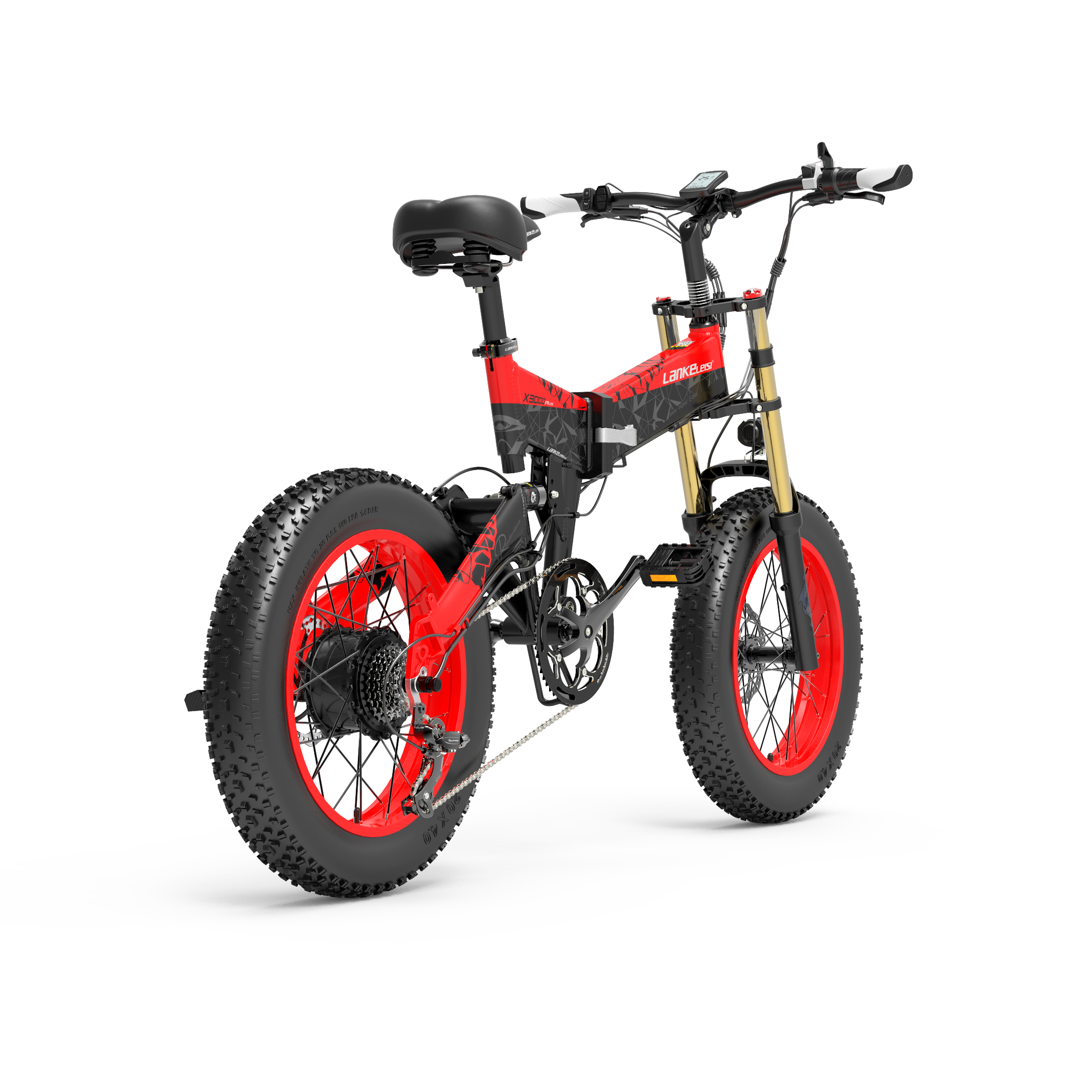Find EU Direct LANKELEISI X3000PLUS UP 17 5Ah 48V 1000W Folding Moped Electric Bicycle 20 Inches 120km Mileage Range Max Load 200kg for Sale on Gipsybee.com with cryptocurrencies