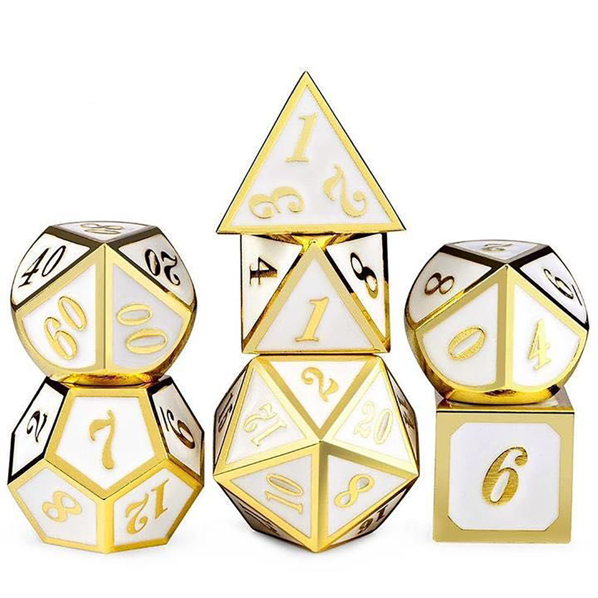 Find 7 Pcs/Set Metal Dice Set Role Playing Dragons Table Board Game Toys With Cloth Bag Bar Party Game Dice for Sale on Gipsybee.com with cryptocurrencies
