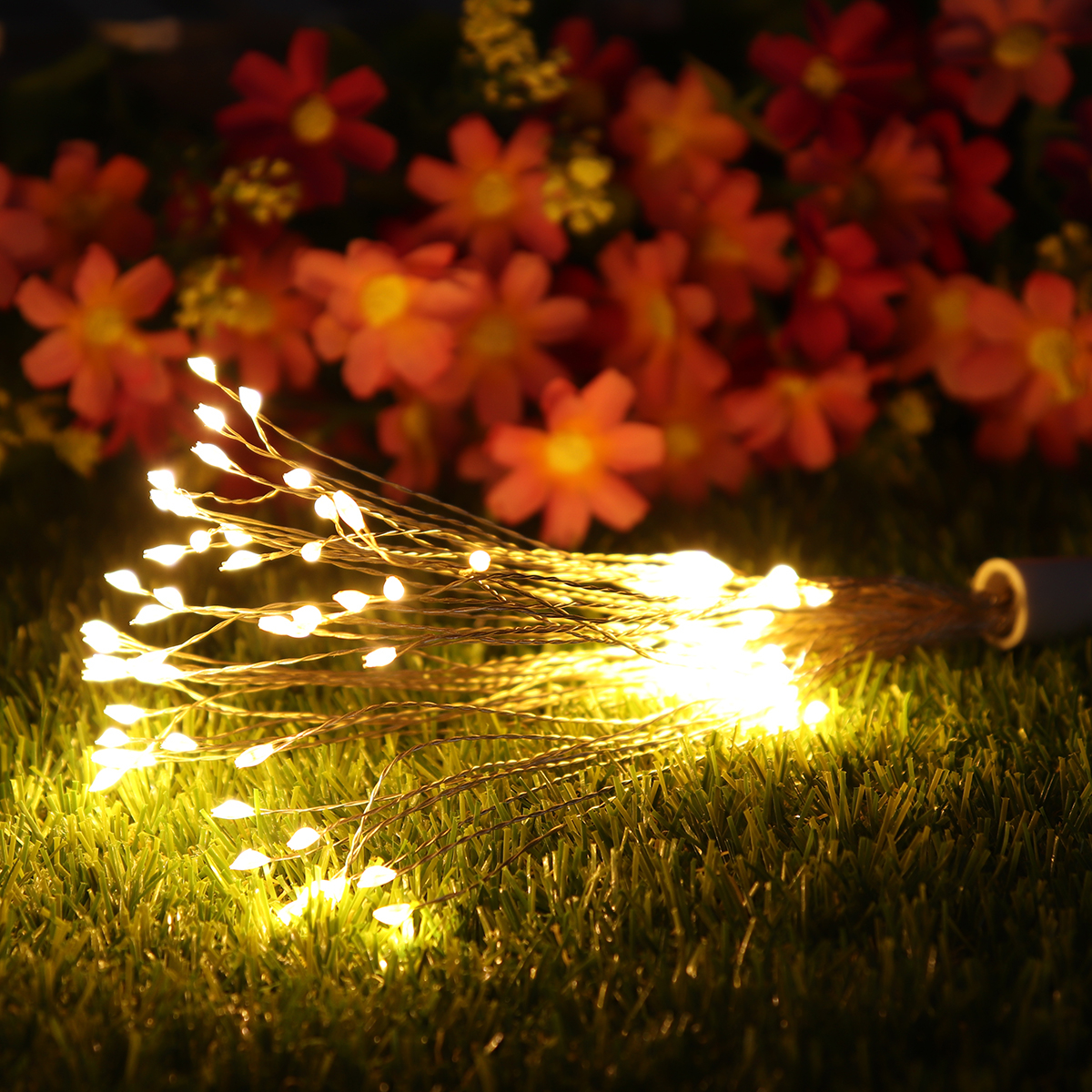 Find Battery Powered 100LED 8 Modes IP65 13 Keys Remote DIY Firework Fairy String Christmas Light for Sale on Gipsybee.com with cryptocurrencies