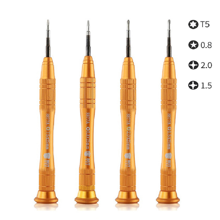 Find BEST BST-8877A 1.5mm Cross 0.8mm Star Pentalobe Precision Screwdriver for Electronics Mobile Phone Notebook Watch Disassemble Repair Tools for Sale on Gipsybee.com with cryptocurrencies