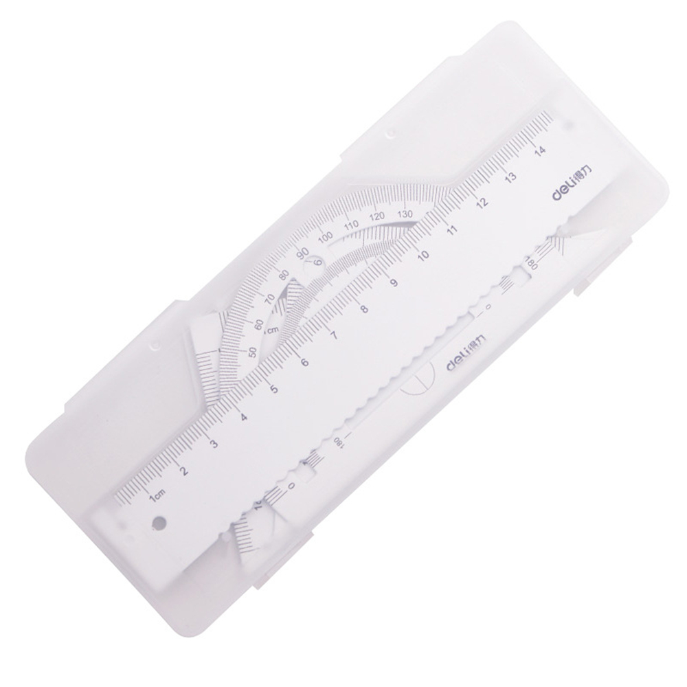 Find Deli 79510 Metal Ruler Set Triangle Protractor Multi-functional Ruler Student Mapping Measuring Drawing Painting Ruler for Office School for Sale on Gipsybee.com with cryptocurrencies