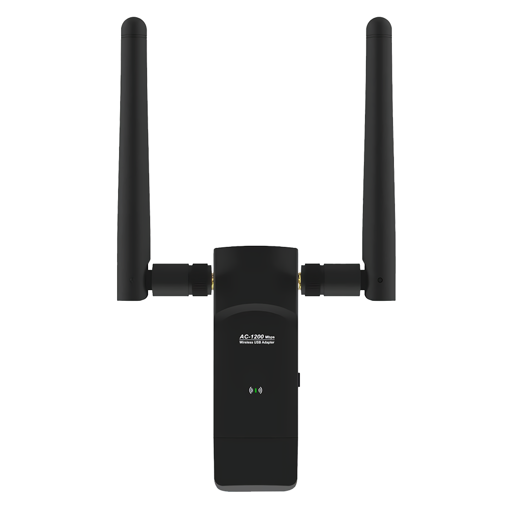 Find iSigal AC1200 Gigabit Wireless Network Card Dual Band USB WiFi Adapter Detachable Antenna WiFi Receiver for Sale on Gipsybee.com with cryptocurrencies