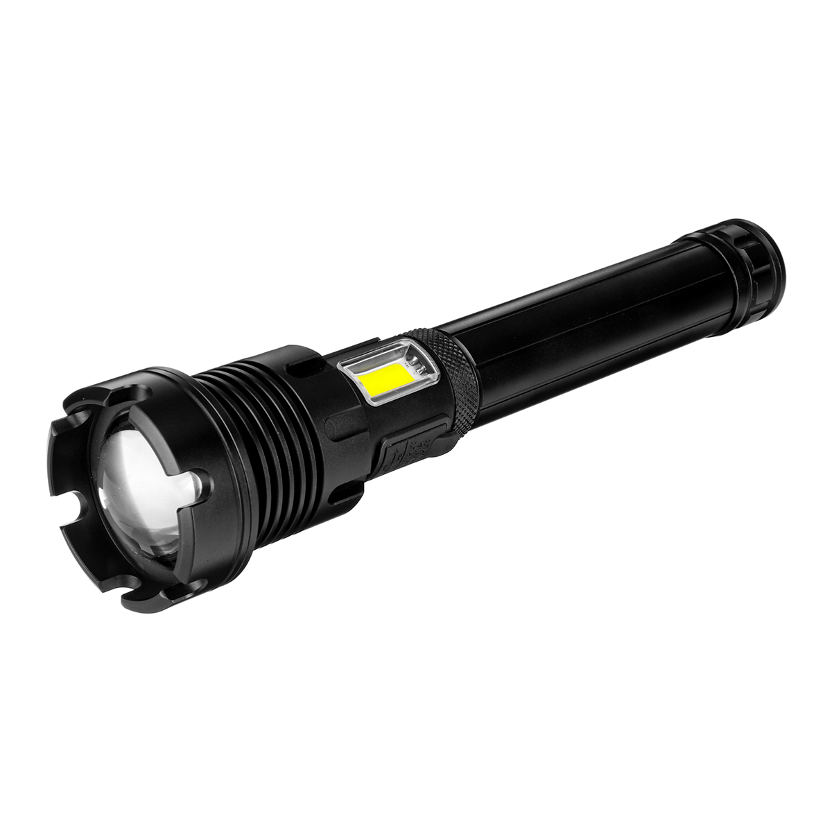 Find Super Powerfull P90 LED Flashlight With Side Light Outdoor Waterproof Torch for Sale on Gipsybee.com with cryptocurrencies
