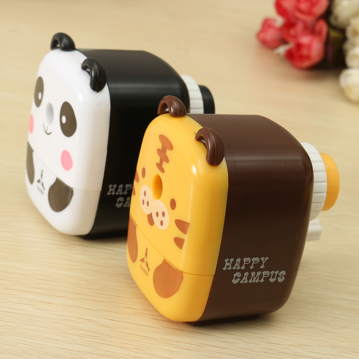 Practical Tiger Panda Animal Shaped Mini Manual Pencil Sharpener Gifts Office School Students Stationery Supplies—2