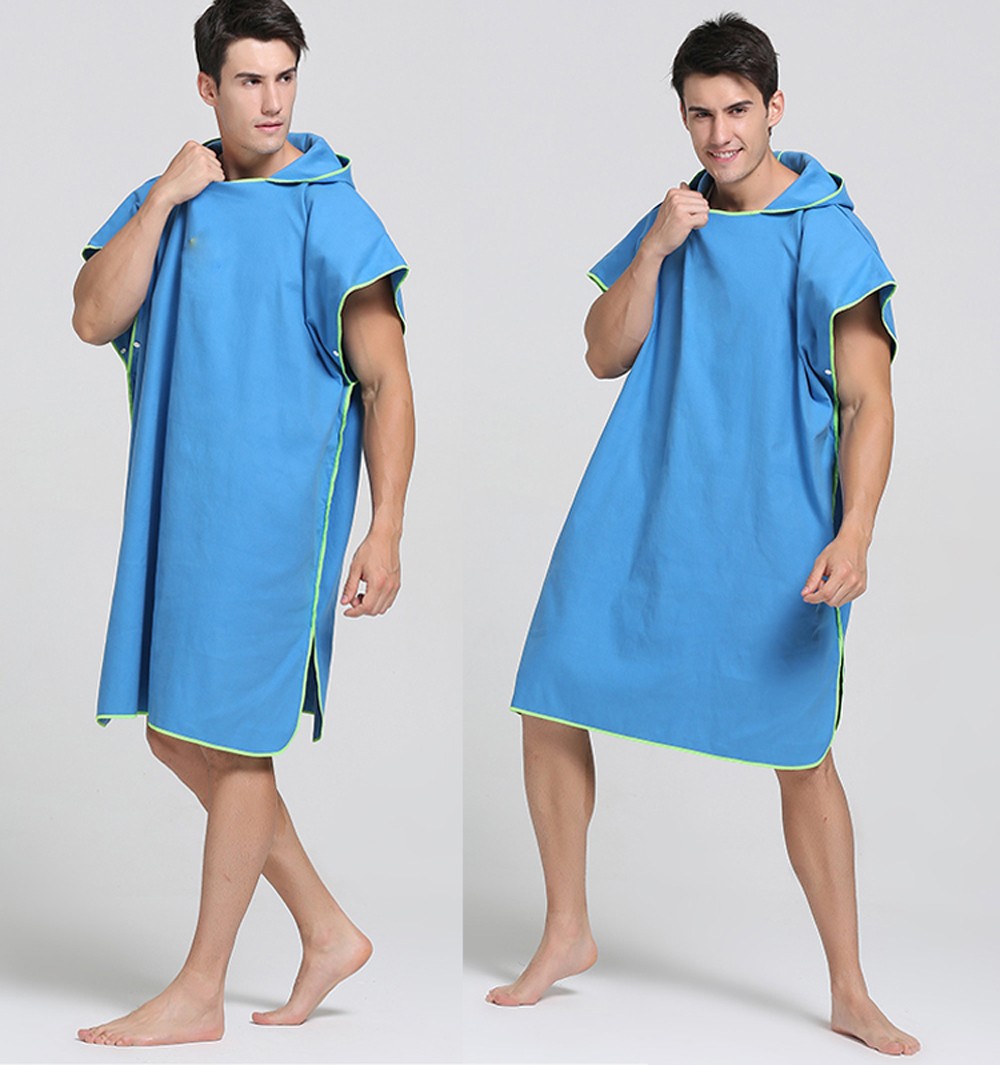 Towels - Adult Wearable Bathrobe Beach Towel Quick Drying Hooded ...