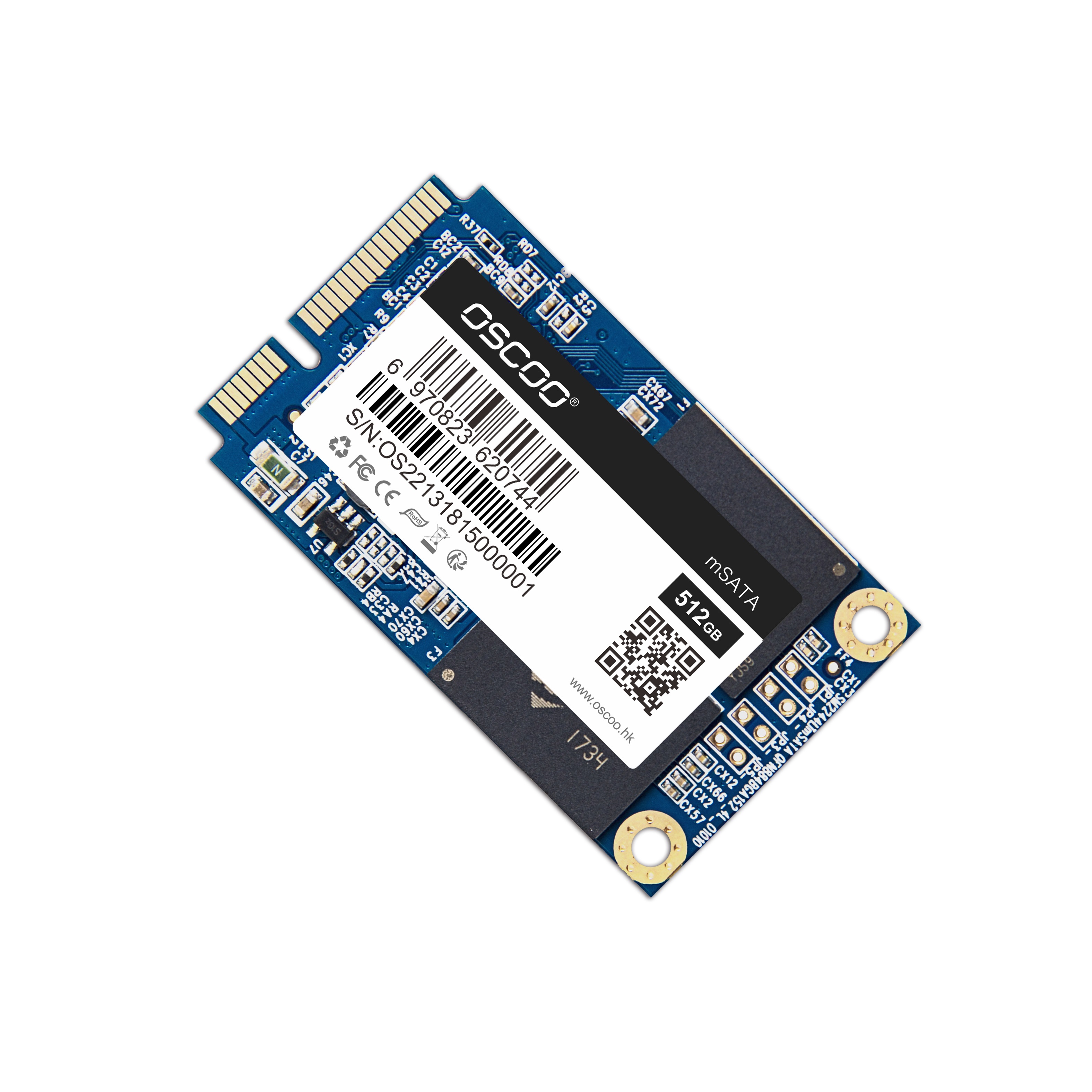 Find OSCOO mSATA SSD 64G/ 128G/ 256G/ 512G Hard Drive MLC NAND Flash For Laptop Desktop Computer Mini PC for Sale on Gipsybee.com with cryptocurrencies