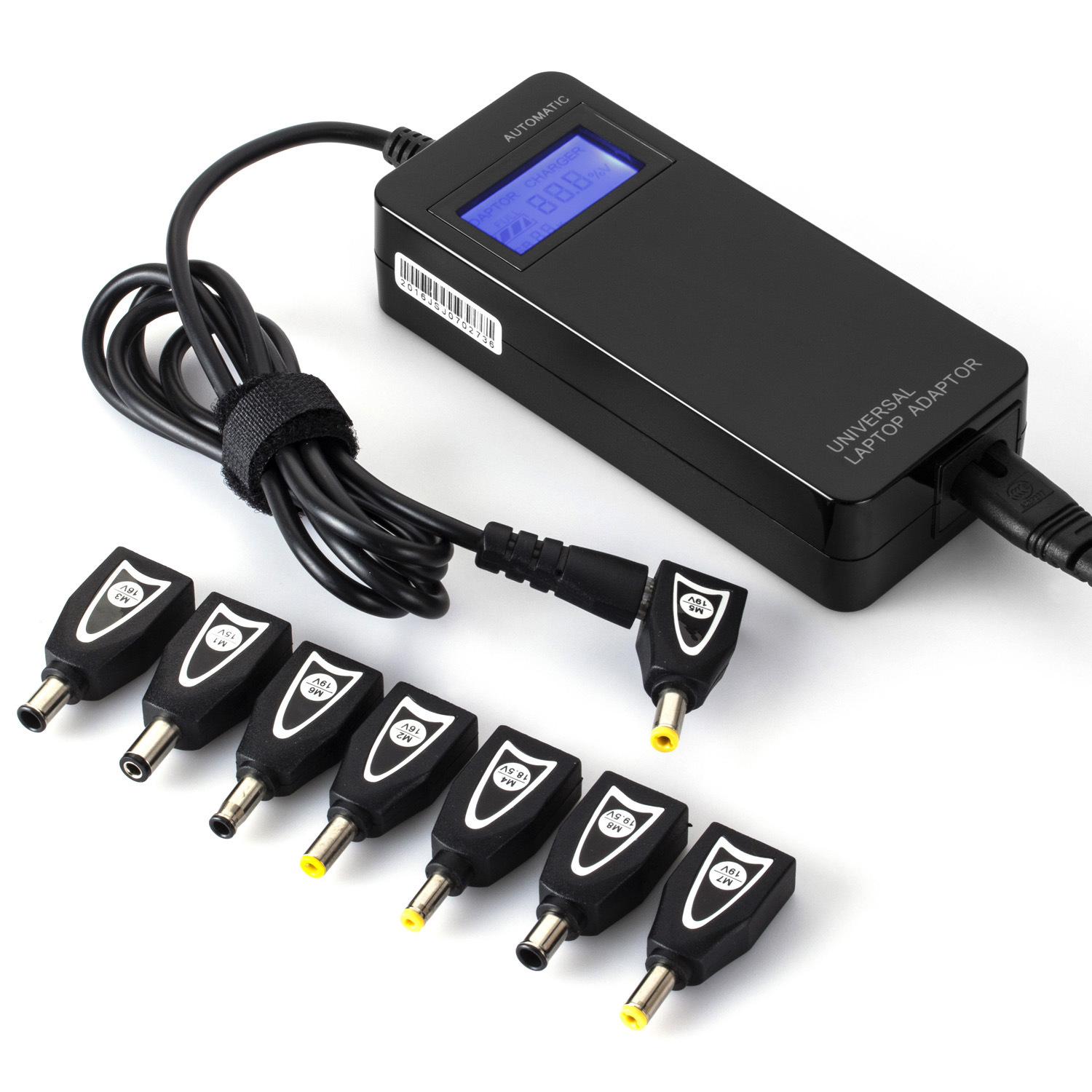 Find Multi type 90W Power Supply Car Charger Laptop Adapter with LED Screen USB Slot for Sale on Gipsybee.com with cryptocurrencies