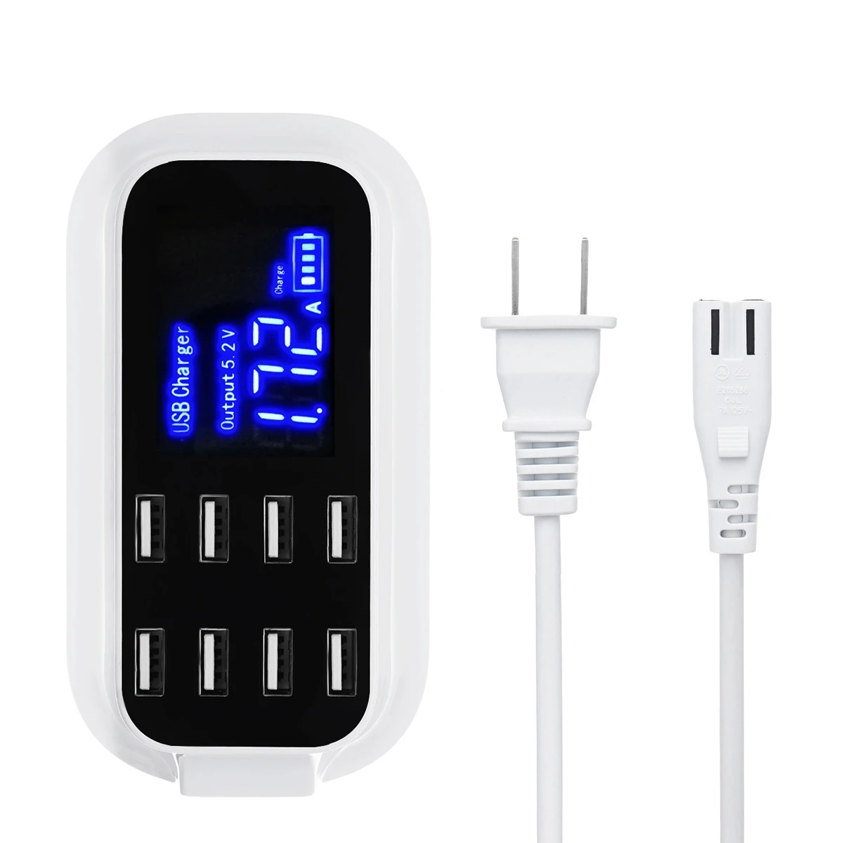Find 8A 8 Ports USB Fast Charging Smart Battery Charger HUB For Phone for Sale on Gipsybee.com