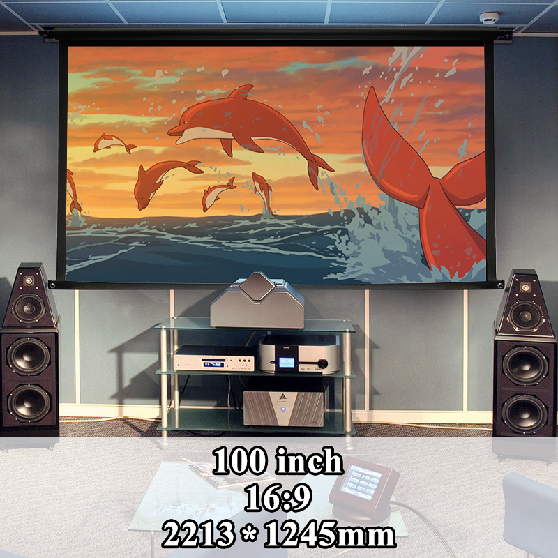 Find 100inch 16 9 Projector HD Screen Portable Folded Front projection screen fabric with eyelets without Frame for Sale on Gipsybee.com with cryptocurrencies