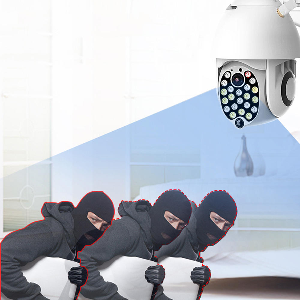 Find Bakeey 21 LED 1080P 5MP Dome Speed Camera Two way Audio Full Color Night Vision IP66 Waterproof WiFi Home Security Monitor CCTV for Sale on Gipsybee.com with cryptocurrencies