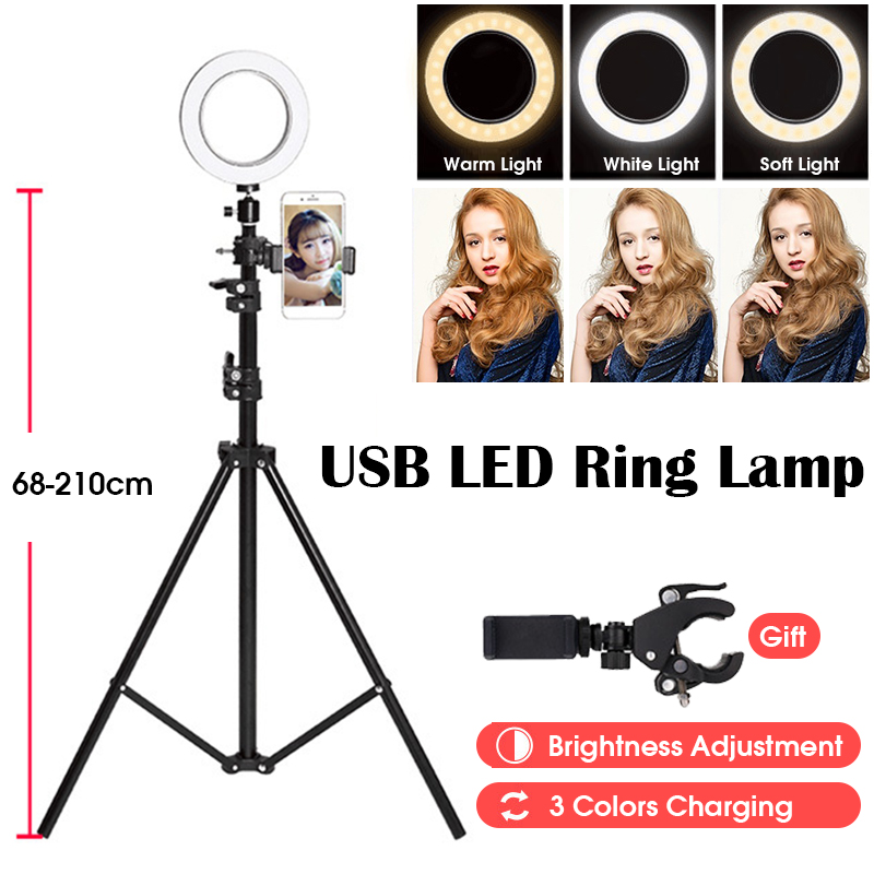 Find 210CM Ring Light Stand Tripod LED Camera Light W/ Cell Phone Holder Lamp 3 MODE for Sale on Gipsybee.com with cryptocurrencies