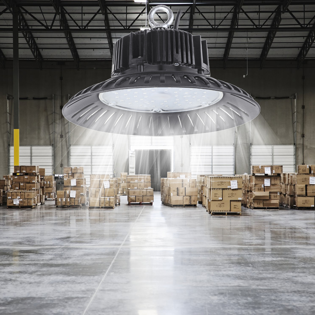 Find 60/100/150/200W UFO LED Flood Light High Bay 6000K Warehouse Industrial Lighting for Sale on Gipsybee.com with cryptocurrencies