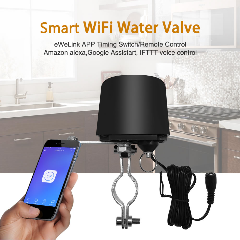 Find EWelink Smart WiFi Switch Water Valve Controller Home Automation System Gas Water Control Valve Work with Alexa Google for Sale on Gipsybee.com with cryptocurrencies
