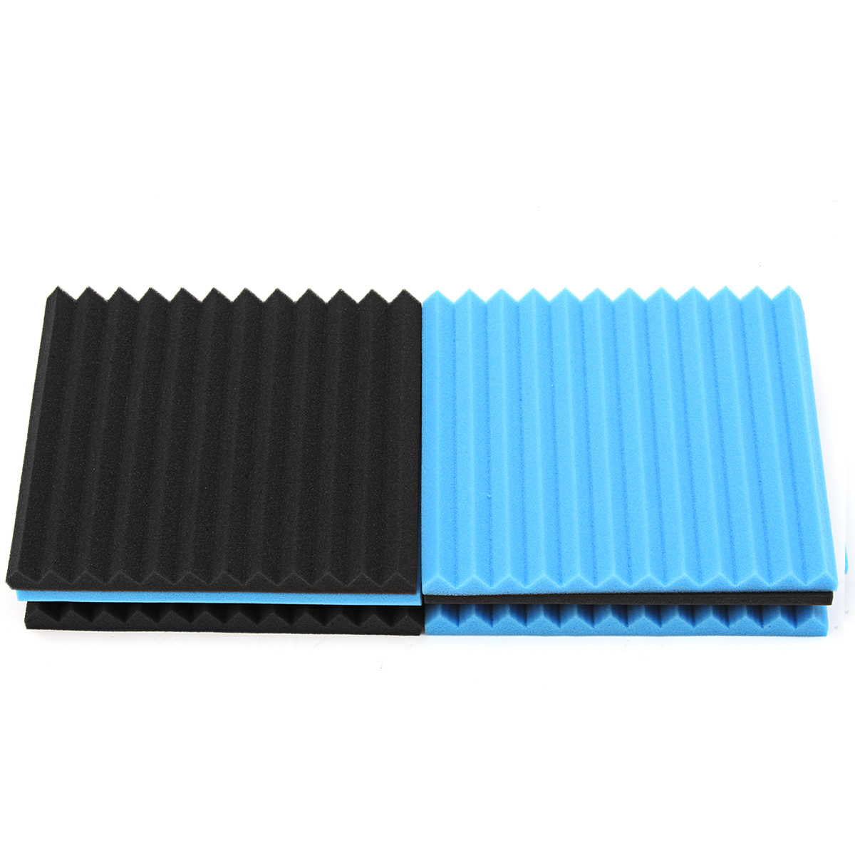 Find 12PCS Soundproofing Foam Tiles Kits Black +Blue for Sale on Gipsybee.com with cryptocurrencies