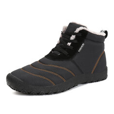 P335 Botas de tobillo para hombres y mujeres para deportes de invierno al aire libre con cordones, forro polar, zapatos de senderismo, calzado de trabajo, zapatillas