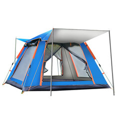 6-7 personer helautomatisk telt utendørs camping familiepiknik reise regntett vindtett telt