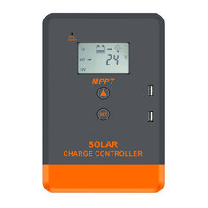 Controlador de carga solar PowMr Auto 40A 20A 30A de 12V/24V MPPT PWM modo dual regulador de carga solar para batería de plomo-ácido, Lifepo4 y batería de litio