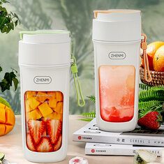 Tragbarer Fruchtsaftzuckerrohrsquizer Zhenmi Portable Fresh Juice, tragbare Saftflasche, drahtlose elektrische Multifunktionsmischbecher