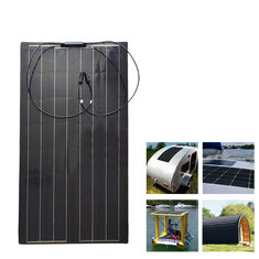 100W 18V TPT Solar Panel Yüksek Verimli Solar Şarj Cihazı DIY Konektör Batarya Şarj Cihazı Outdoor Kampçılık Seyahat