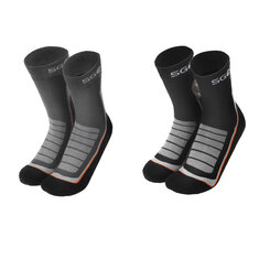 SGODDE 2Pair Men's Wool Socks Warm Breathable Elastic Winter Outdoor Sports Hiking Socks