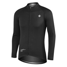 Camiseta de manga larga XINTOWN 100% poliéster de secado rápido, color sólido, ropa deportiva transpirable para ciclismo