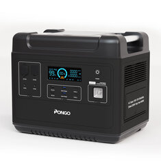 [US Direct] PONGO PSN2200 2000Wh Portable Power Station Baterai LiFePO4 dengan 6 110V/2200W AC Output Gelombang Sine Murni Generator Portabel dengan 25A RV Output untuk Berkemah di Luar Ruangan