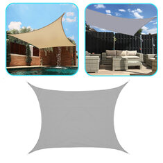 Tenda 5x5m em tecido Oxford Sun Shade Vela UV Proteção Canopy Proteção contra chuva Jardim de acampamento ao ar livre