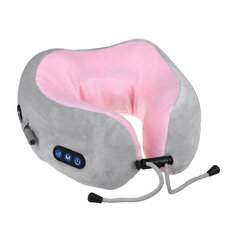 Dual Motor Electric Heating Massage Pillow U-shaped Pillow Shoulder Massager Relaxation Equipment For Travel Camping Office