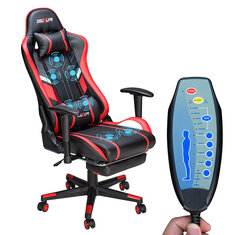 Douxlife® GC-RC03 Gaming-Stuhl mit Massage, ergonomischem Design und hoher Rückenlehne, Entspannung der Lendenwirbelsäule, neue individuell anpassbare PU-Massage-Computer-Bürostühle 2022