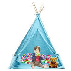 1.6 / 1.8M kinderen spelen tenten katoen canva vouwen indoor outdoor speelhuis driehoek indische kinderen baby game grappig huis wigwam camping tent