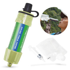 IPREE ABS 5000L Filtro de água com palha Sistema purificador de filtragem de água portátil ao ar livre para ferramenta de sobrevivência em acampamento de emergência